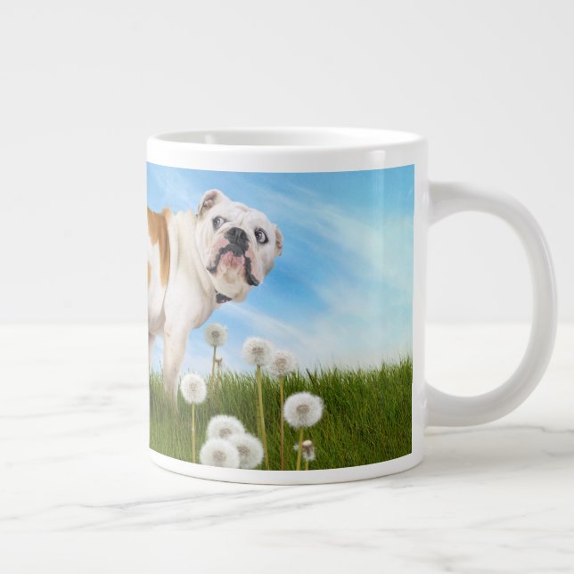 Taza De Café Gigante Perro con Dandelion (Derecha)