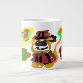 Taza De Café Gigante Perro de aguas de otoño