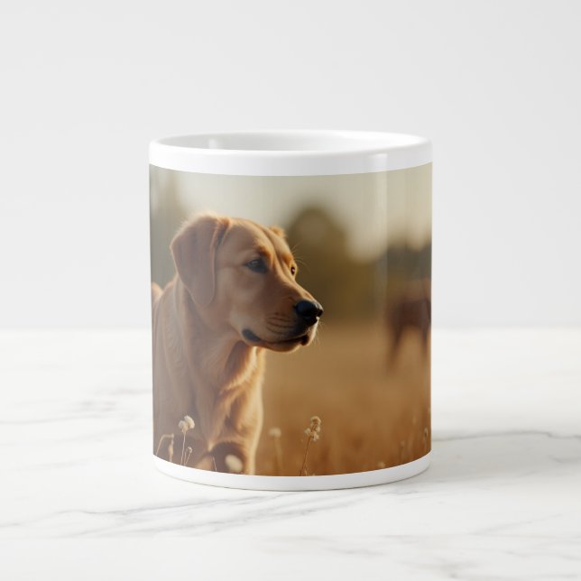 Taza De Café Gigante Perro de Golden Retriever (Frente)