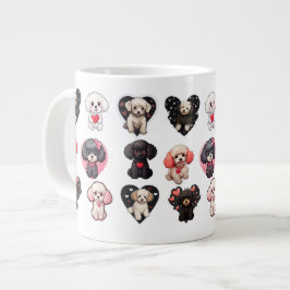 Taza De Café Gigante Perro de San Valentín | amantes del perro |