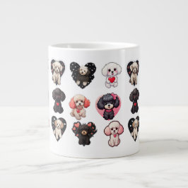 Taza De Café Gigante Perro de San Valentín | amantes del perro |