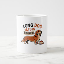 Perro Largo Carácter Grande Dibujo Animado