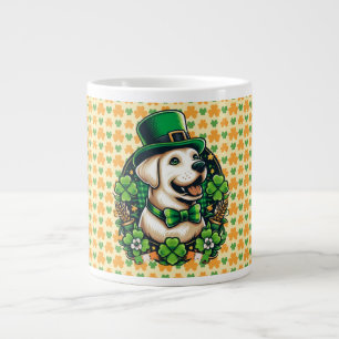 Taza De Café Gigante Perro lindo del Día de San Patricio