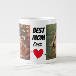 Taza De Café Gigante Perro Mamá.. Personalizado dos fotos y texto