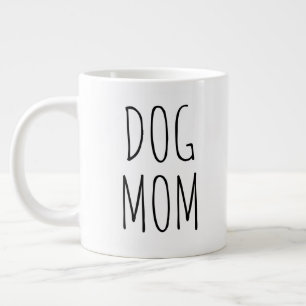 Taza De Café Gigante "Perro Mamá" Sencilla granja moderna