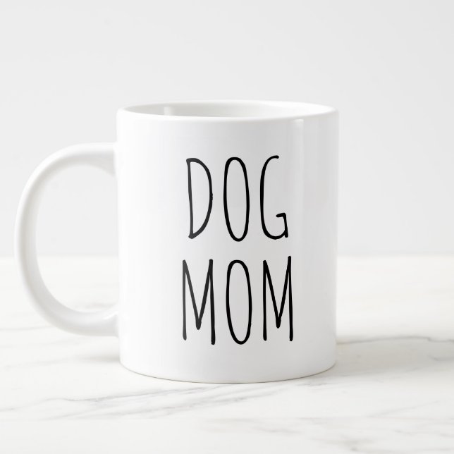 Taza De Café Gigante "Perro Mamá" Sencilla granja moderna (Izquierda)