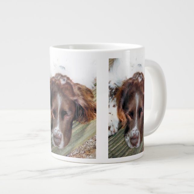 TAZA DE CAFÉ GIGANTE PERRO SPANIEL (Derecha)