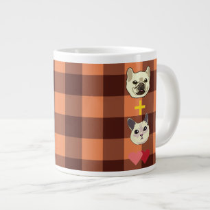 Taza De Café Gigante Perro y gato