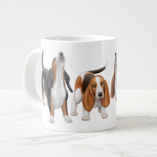 Taza De Café Gigante Perros de afloramiento del grito (Izquierda)