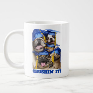 Taza De Café Gigante Perros y gatos graduados en cabina de fotos