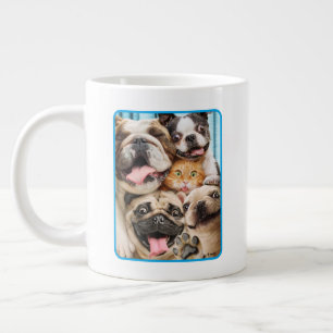 Taza De Café Gigante Perros y una foto de grupo de gatos