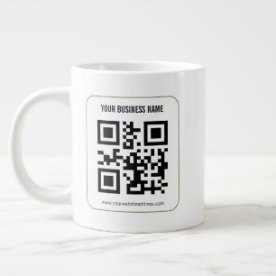 Taza De Café Gigante Personaliza tu plantilla de nombre de negocio de c
