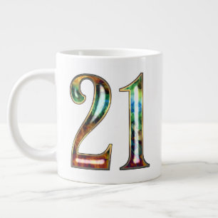 Taza De Café Gigante Personalizable 21 y retención