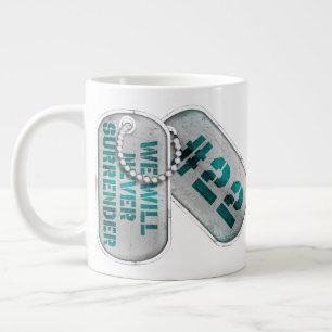 Taza De Café Gigante Personalizable "22 ETIQUETAS DE PERRO" Jumbo Coffe