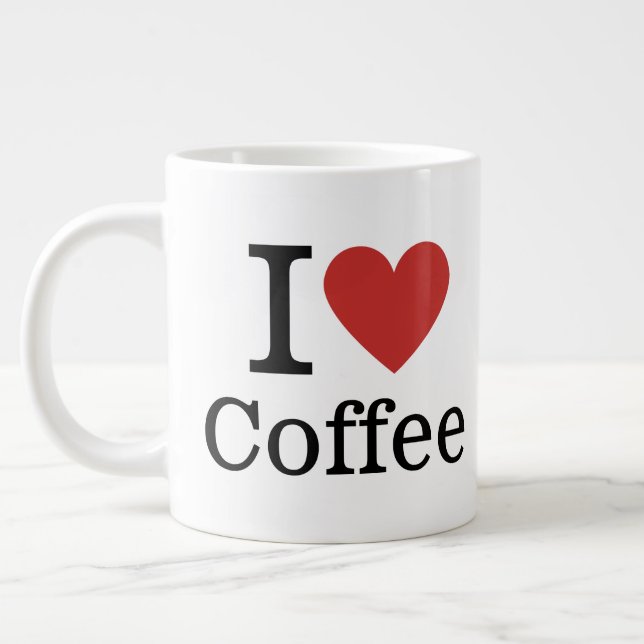 Taza De Café Gigante ❤️ PERSONALIZABLE de café (Izquierda)