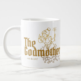 Taza De Café Gigante Personalizable de hadas del oro la madrina