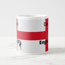 Taza De Café Gigante Personalizable de jugador de fútbol de Inglaterra