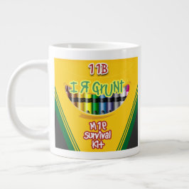 Taza De Café Gigante personalizable "I R GRUNT" 20oz