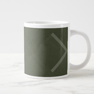 Taza De Café Gigante Personalizable Moss Green Modern Mug