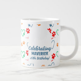 Taza De Café Gigante Personalizable Photo Dog Parent Souvenir