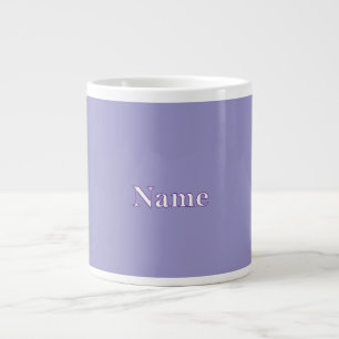 Taza De Café Gigante Personalización de Lavanda con nombre