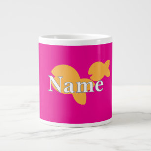 Taza De Café Gigante Personalización de peces de rosa caliente