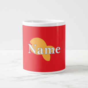 Taza De Café Gigante Personalización del rojo de pescado