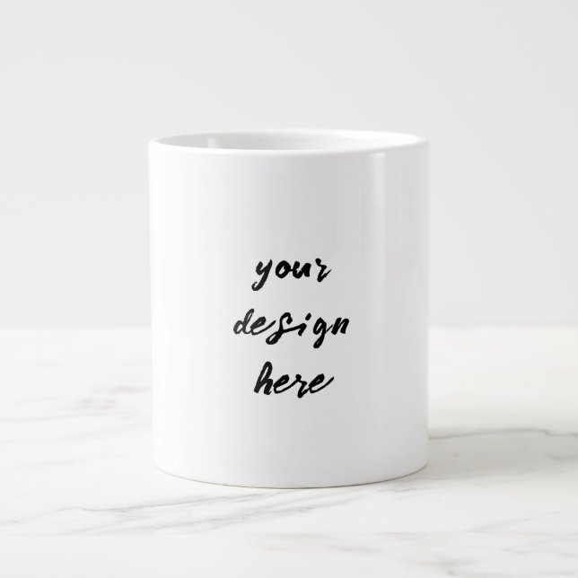 Taza De Café Gigante Personalización o Personalizar (Frente)