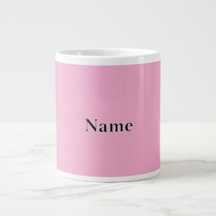 Taza De Café Gigante Personalización rosa precisa con nombre