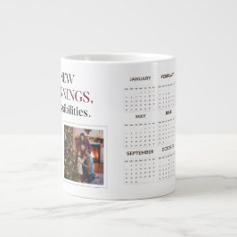 Taza De Café Gigante Personalizado 2025 Calendario de café Mug