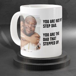 Taza De Café Gigante Personalizado 2 Foto Del Papá Que Se Levantó