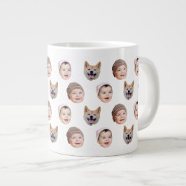 Taza De Café Gigante Personalizado Bebé Face Mug, Familia Personalizado