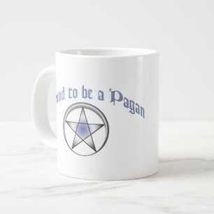 Taza De Café Gigante Personalizado Blue Pagan Orgullo Jumbo Mug