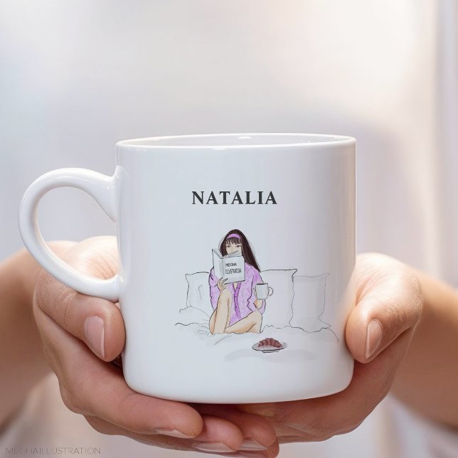 Taza De Café Gigante personalizado, café chica, boceto, (Subido por el creador)