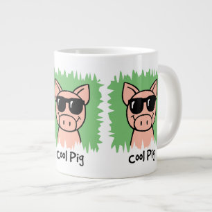 Taza De Café Gigante Personalizado Clip Art Guay Pig con gafas de sol