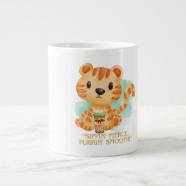 Taza De Café Gigante personalizado de cita de tiguer