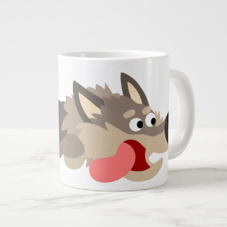 Taza De Café Gigante Personalizado De La Flota Cuta Lobo Jumbo Mug