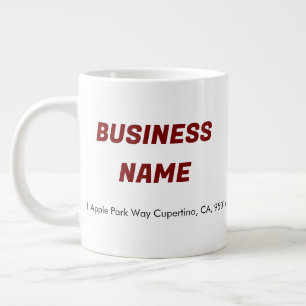 Taza De Café Gigante Personalizado de logotipos de empresas JUMBO Mugs