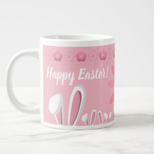 Taza De Café Gigante Personalizado de Semana Santa de los Años y Flores