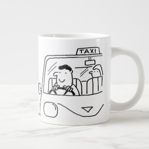 Taza De Café Gigante Personalizado de taxista