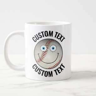Taza De Café Gigante Personalizado de texto personalizado de la pelota 