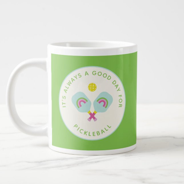 Taza De Café Gigante Personalizado del arcoiris de regalo personalizado (Izquierda)
