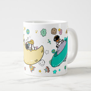 Taza De Café Gigante Personalizado del espacio ultraterrestre astronaut