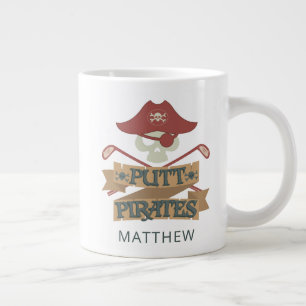 Taza De Café Gigante Personalizado el Hobby de Golf de Putt Pirates