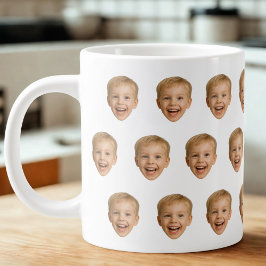 Taza De Café Gigante Personalizado Face Mug, foto personalizada de cara