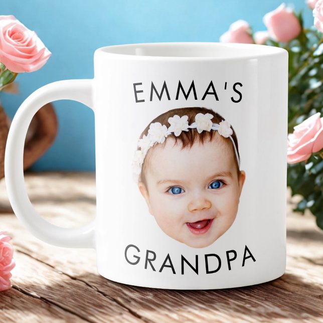 Taza De Café Gigante Personalizado Foto Face Mug Mom Abuela Abuela Cump (Subido por el creador)