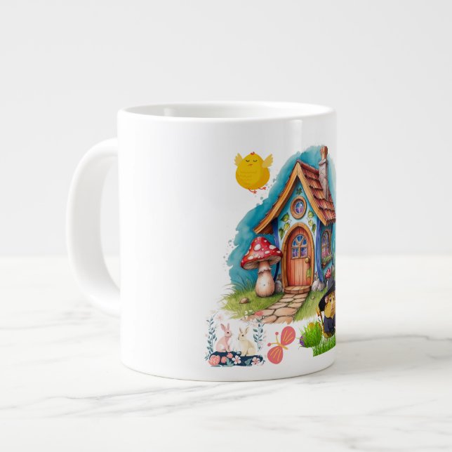 Taza De Café Gigante Personalizado Fun Mug: Sip con sonrisa! (Izquierda)