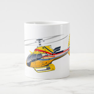 Taza De Café Gigante Personalizado Helicopter