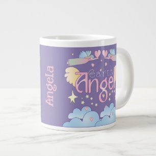 Taza De Café Gigante Personalizado Jumbo Earth Angel Mug - Pastel Heave