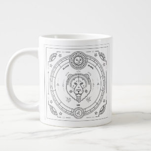 Taza De Café Gigante Personalizado Leo Zodiac